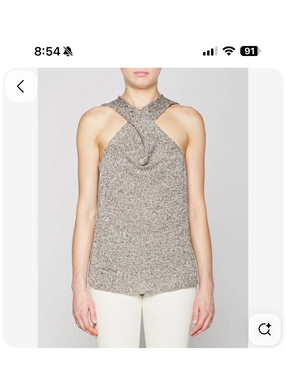Brochu Walker Linen Knit Sweater Tank Size XS.